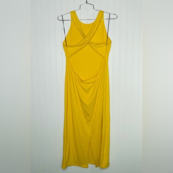 H&M High Neck Ribbed Cross Back Midi Dress - Picture 6 of 7